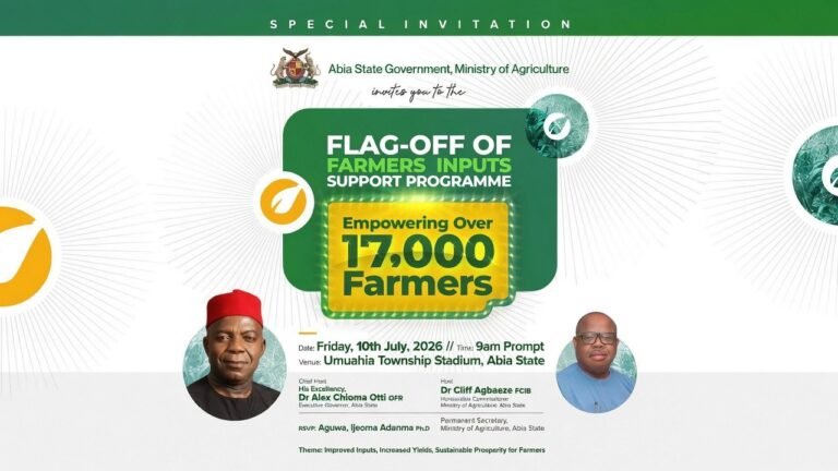 Abia Launches Farmers’ Input Support Programme for Over 17,000 Farmers