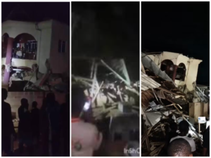 Oko Poly lodge collapse traps scores of students